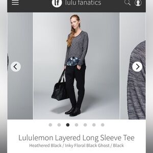 Lululemon layered long sleeve